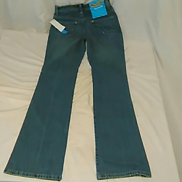 Womens Jeans Bootcut Long Lean tags Small Sketchers lightweight fabric low-rise - Picture 4 of 7